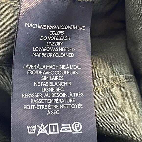 Anthropologie Maeve The Colette Magic Fabric Crop Wide-Leg Pants Green Sz 33 NEW - Picture 9 of 10